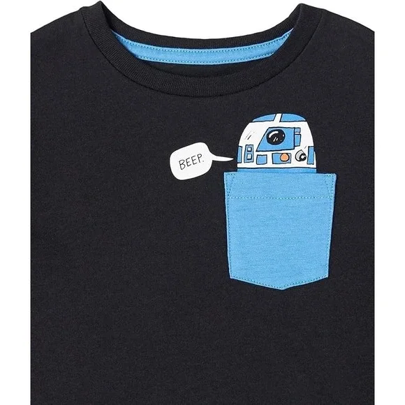 Amazon Essentials 3pk Disney Star Wars Boys Short Sleeve T-Shirts Large - Picture 3 of 4